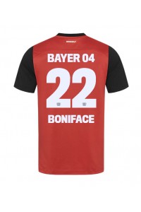 Bayer Leverkusen Victor Boniface #22 Fotballdrakt Hjemme Klær 2024-25 Korte ermer